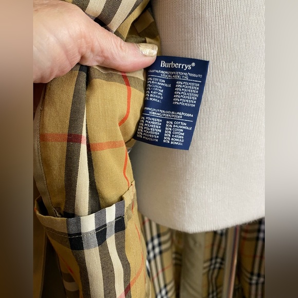 Vintage Burberry Trench w/Nova CHECK Lining🔥Made in 🇬🇧UPSCALE Details🔥GUC/C+ - Picture 6 of 16